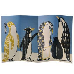 Penguins in Kimonos 3D Card