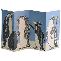 Penguins in Kimonos 3D Card