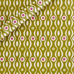 Patterned Paper Persephone Bright Olive and Cool Pink