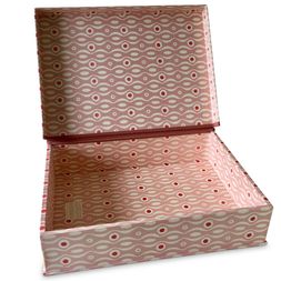 A4 Box File Persephone Pink and Raspberry