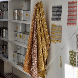 Three Small Ivy Stripe Tea Towels