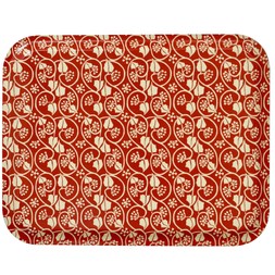 Birch Tray Oblong in Small Ivy Stripe Red