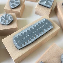 Printing Block Spiky Border