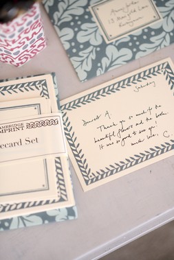 Set of Notecards and Envelopes Quercus Duck Egg