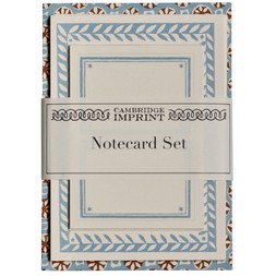 Set of Notecards and Envelopes Sea Urchin Sky and Cocoa