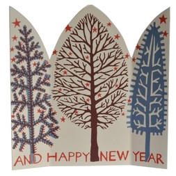 Extra Special Triptych Card Winter Trees