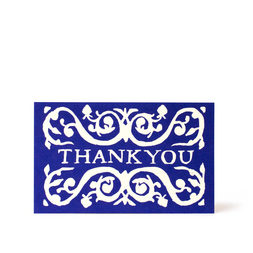 Pack of 6 Thank You Gift Card in French Ultramarine