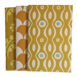 Three Assorted Memo Books for Pocket Folio Yello