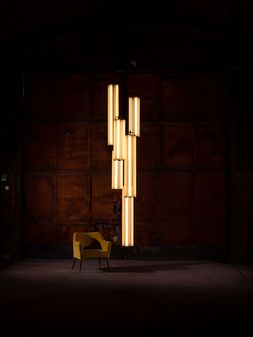 The Alton Pillar Light Cluster Chandelier