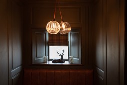 Ribbed Hereford dish cluster chandelier at New Inn