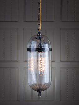 Fritz Fryer Skinny Ribbed Aston Lantern Pendant Light
