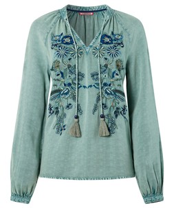 All In The Details Embroidered Top £55
