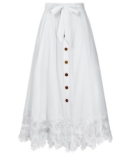 Beautiful Button Front Lace Trim Skirt £60
