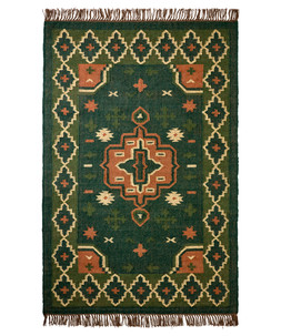 Boho Floral Kilim Fringe Rug £195