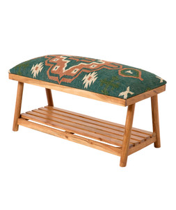 Boho Floral Kilim Storage Bench £220