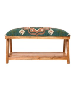 Boho Floral Kilim Storage Bench £220