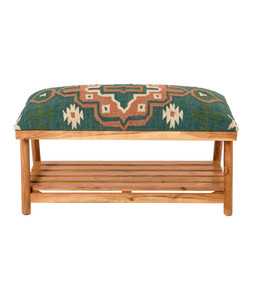 Boho Floral Kilim Storage Bench £220