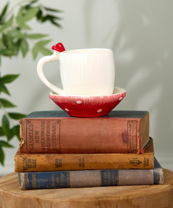 Countryside Mushroom Mug And Saucer £18