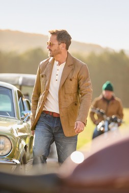 Creased To Perfection Leather Blazer £230 & Brilliant Dark Wash Bootcut Jeans £45