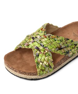 Heavenly Feet Green Sliders, £25 3