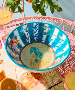 Magnificent Marine Seahorse Melamime Salad Bowl £28