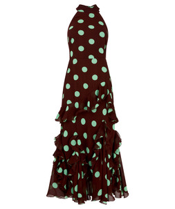 Margot Polka Halter Neck Dress £60