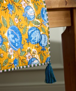 Pop Of Pomegranate Reversible Table Runner £42