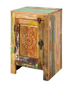 Reclaimed Wooden Bedside Cabinet £195