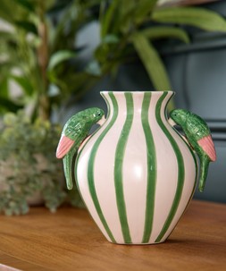 Splendid Stripe Parrot Vase £38