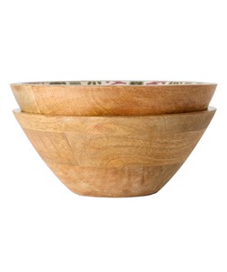 Tranquil Tile Mango Wood Bowls Set Of 2 £25