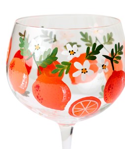 Vibrant Orange Gin Glass £18