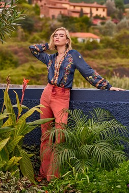Festival Fun Embroidered Blouse £60