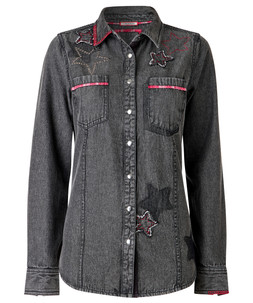 WA559A Roxy Denim Shirt With Embroidered Star Detailing £55