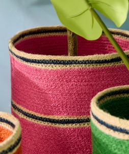 Assorted Jute Basket Set £30
