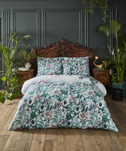 Flamingo Frenzy Cotton Sateen Reversible Duvet Set £55 - £85