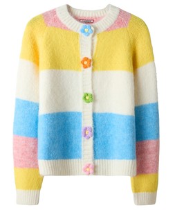 WN010A Joe Browns Lola Flower Button Stripe Cardigan £55