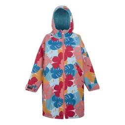 Junior Changing Robe | Tropical Leaf Print Turquoise £60