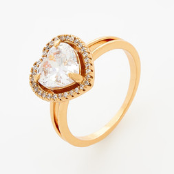 TK MAXX Gold Plated Heart Ring €12.99 RRP €39.99