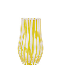 TK Maxx Yellow stripes glass €7.99