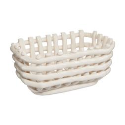 colourful whiteporcelainwovenbasket €22.99