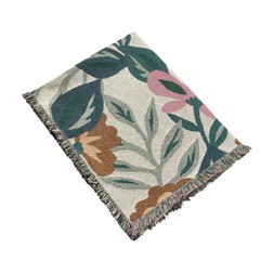 folklore knittedthrowwithfloralprint €36.99