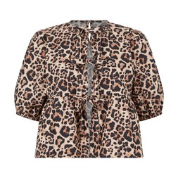 Leopard-bow-blouse €22.99