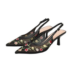 TK Maxx Black Floral Mesh Slingbacks €27.99 - Copy