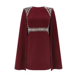 TK Maxx Burgundy Embellished Cape Mini Dress €74.99