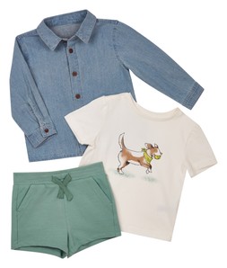 TK Maxx Kids denim shirt & green short set €19.99