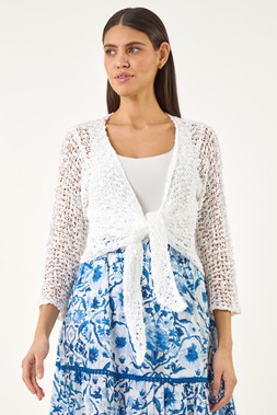 Roman Waterfall Popcorn Knitted Cardigan