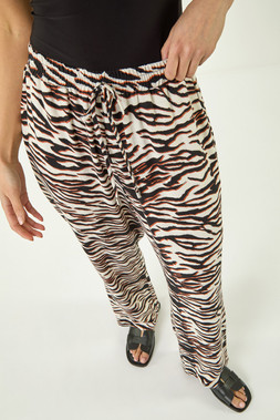 Roman Petite Zebra Print Trouser