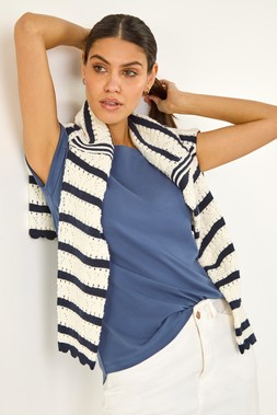 Roman Plain Stretch Cotton Jersey T-Shirt