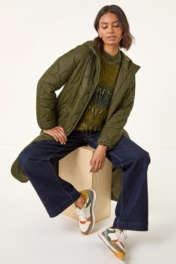 Roman Quilted Hooded Coat