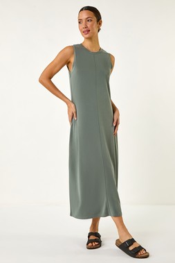 Roman Sandwash Stretch Midi Dress